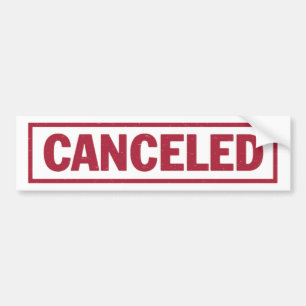 Adesivo Para Carro Etiqueta CANCELADA