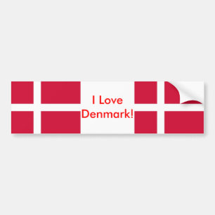 Adesivo Para Carro Etiqueta com a bandeira de Dinamarca