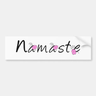 Adesivo Para Carro Etiqueta da ioga de Namaste