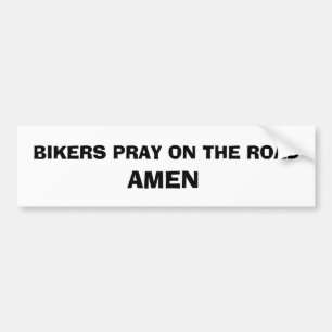 Adesivo Para Carro Etiqueta da oração do motociclista