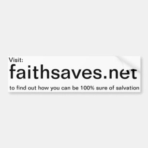 Adesivo Para Carro etiqueta da promoção de Faithsaves.net