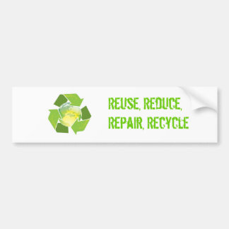 Adesivo Para Carro Etiqueta da terra do reciclar