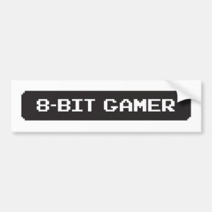 Adesivo Para Carro etiqueta de 8 bits de Bumber do Gamer