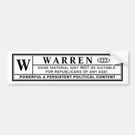 Adesivo Para Carro Etiqueta de Aviso Warren