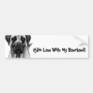 Adesivo Para Carro Etiqueta de Boerboel Bumber