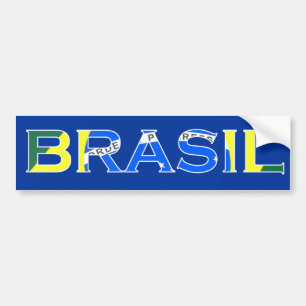 Adesivo Para Carro Etiqueta de "Brasil"