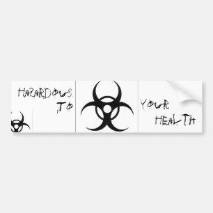 Adesivo Para Carro Etiqueta de Bumpter do BioHazard