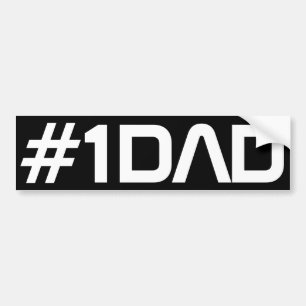 Adesivo Para Carro Etiqueta de Hashtag Bumber do pai do número um