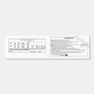 Adesivo Para Carro Etiqueta de Holsclaw