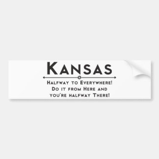 Adesivo Para Carro Etiqueta de Kansas Bumber