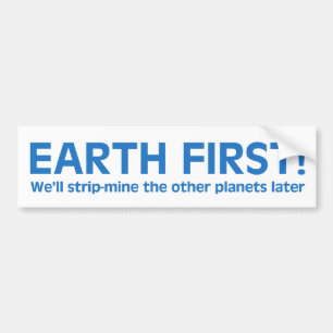 Adesivo Para Carro Etiqueta de primeiro para-choques da Terra
