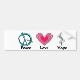 Adesivo Para Carro Etiqueta de Vape do amor da paz
