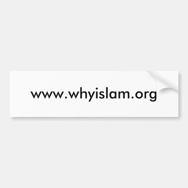 Adesivo Para Carro Etiqueta de Whyislam (Frente)