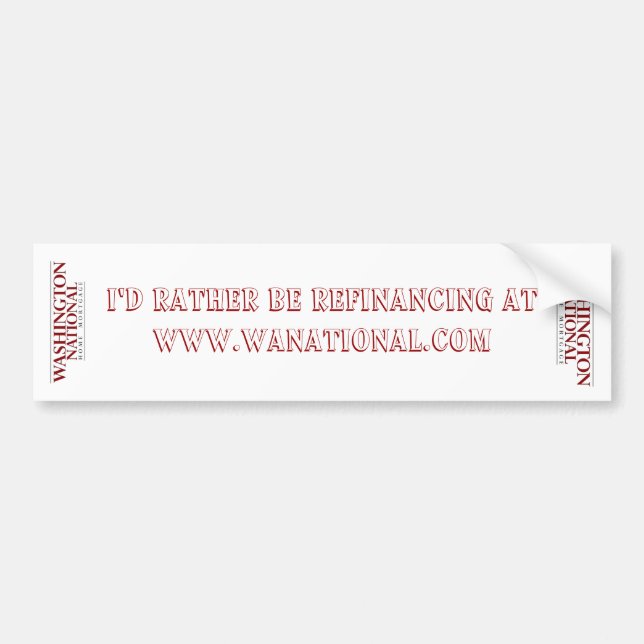 Adesivo Para Carro Etiqueta de WNHM Bumber (Frente)