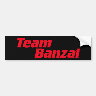 Adesivo Para Carro Etiqueta do Banzai da equipe