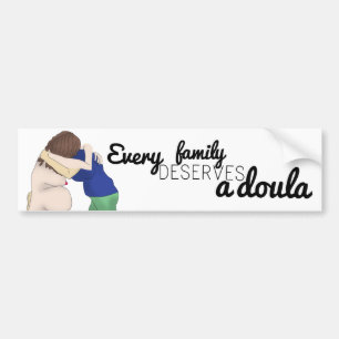Adesivo Para Carro Etiqueta do carro - cada família merece um doula