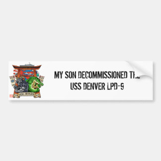 Adesivo Para Carro Etiqueta do desarmamento de USS Denver LPD-9