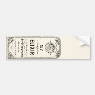 Adesivo Para Carro Etiqueta do elixir do Apothecary do vintage