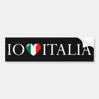 Adesivo Para Carro Etiqueta do Io amo Italia