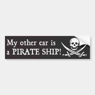 Adesivo Para Carro Etiqueta do navio de pirata