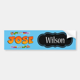 Adesivo Para Carro Etiqueta do nome de etiqueta Jose e do Wilson
