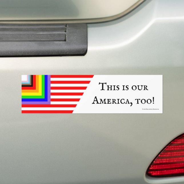 Adesivo Para Carro Etiqueta do para-choques de bandeira americana (No carro)