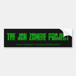 Adesivo Para Carro Etiqueta do projeto do zombi de Jon