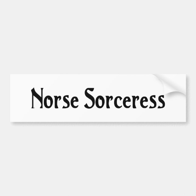Adesivo Para Carro Etiqueta do Sorceress dos noruegueses (Frente)