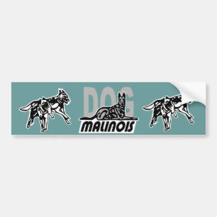 Adesivo Para Carro etiqueta dog malinois