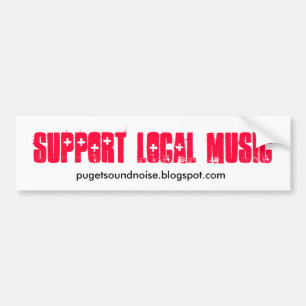 Adesivo Para Carro Etiqueta local da música do apoio