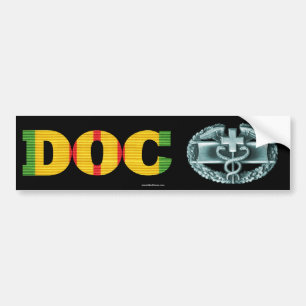 Adesivo Para Carro Etiqueta médica do crachá do combate de Vietnam