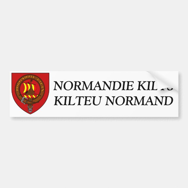 Adesivo Para Carro Etiqueta Normandia Kilts (Frente)