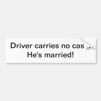 Adesivo Para Carro Etiqueta - o motorista não leva nenhum dinheiro