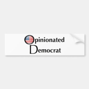 Adesivo Para Carro Etiqueta opinativo de Democrata