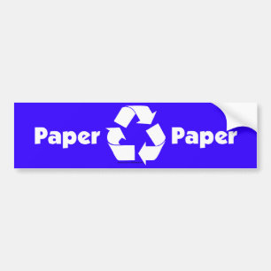 Adesivo Para Carro Etiquetas do reciclagem para o papel com símbolo
