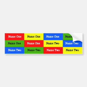 Adesivo Para Carro Etiquetas personalizadas do nome dos miúdos;