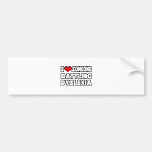 Adesivo Para Carro Eu Adoro Alguém Batendo Dislexia