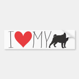 Adesivo Para Carro Eu Adoro O Meu Pau De Bumper