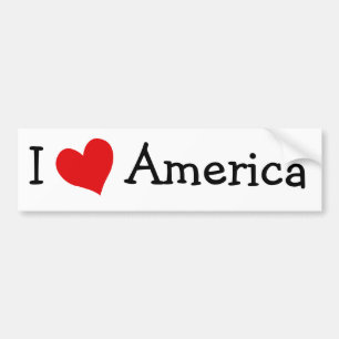 Adesivo Para Carro Eu amo a América