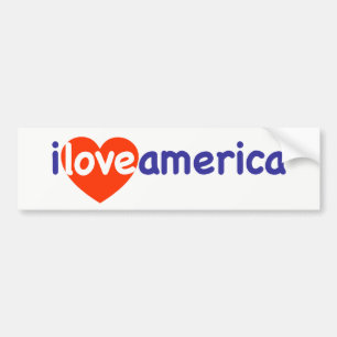 Adesivo Para Carro Eu amo a América