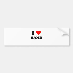 Adesivo Para Carro Eu amo a banda