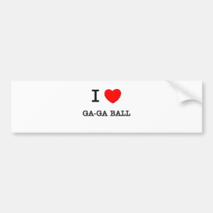Adesivo Para Carro Eu amo a bola GA-GA