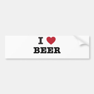 Adesivo Para Carro eu amo a cerveja