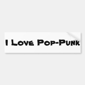 Adesivo Para Carro Eu amo a etiqueta abundante do punk do pop