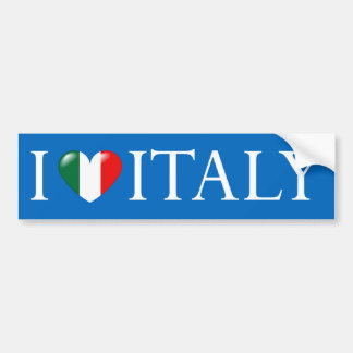 Adesivo Para Carro Eu amo a etiqueta de Italia
