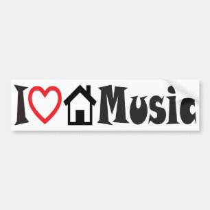 Adesivo Para Carro Eu amo a música da casa