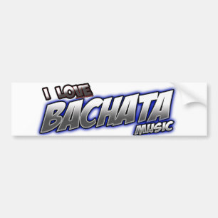 Adesivo Para Carro Eu amo a música de BACHATA
