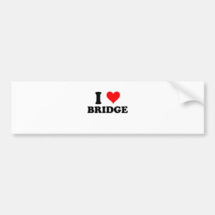 Adesivo Para Carro Eu amo a ponte