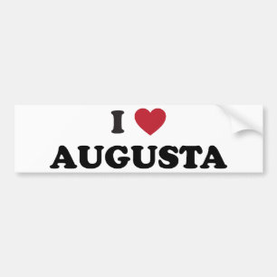 Adesivo Para Carro Eu amo Augusta Geórgia
