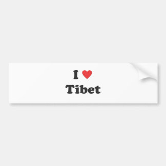 Adesivo Para Carro "Eu amo autocolante no vidro traseiro de Tibet"